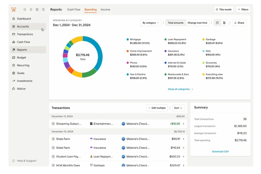 Modern Budgeting Tool